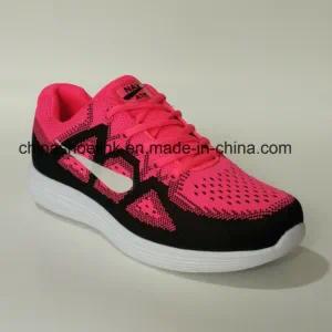 Fashion Ladies′ Sneakers Running Sports Shoes in Pink Color